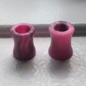 0g Marbled Acrylic Tunnels